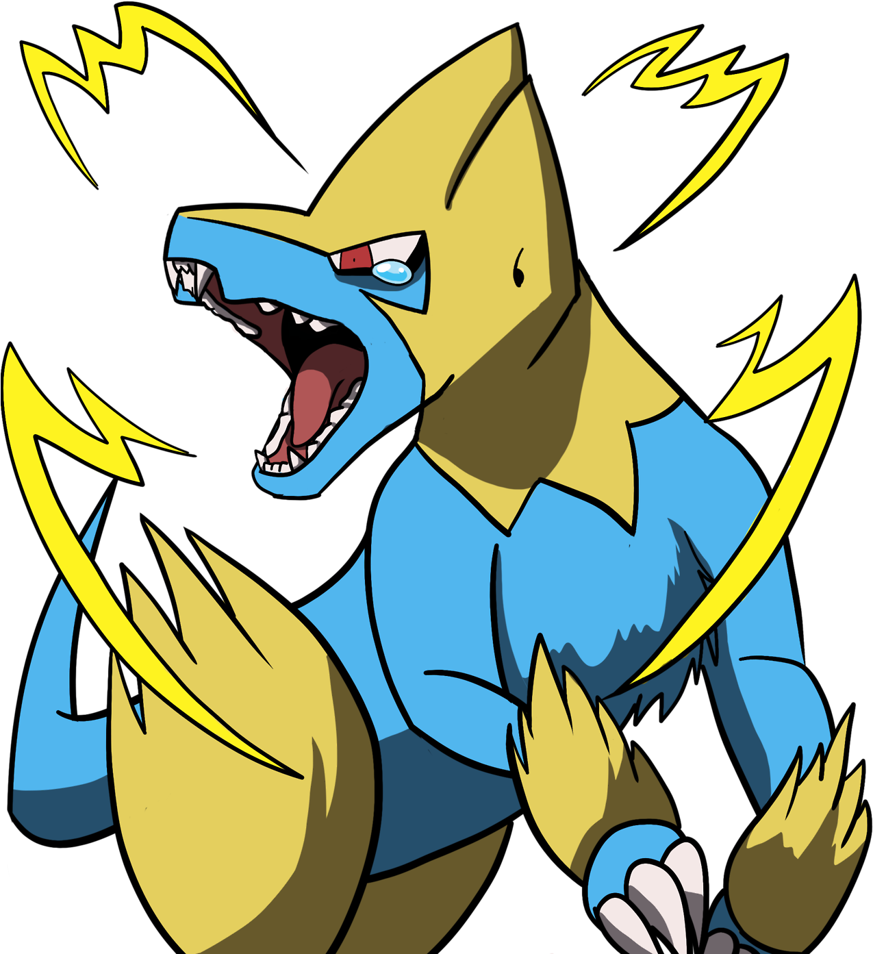 Slabart Fanart Pokemon Plusle Sharpedo Medicham Manectric - Art (1280x1406)