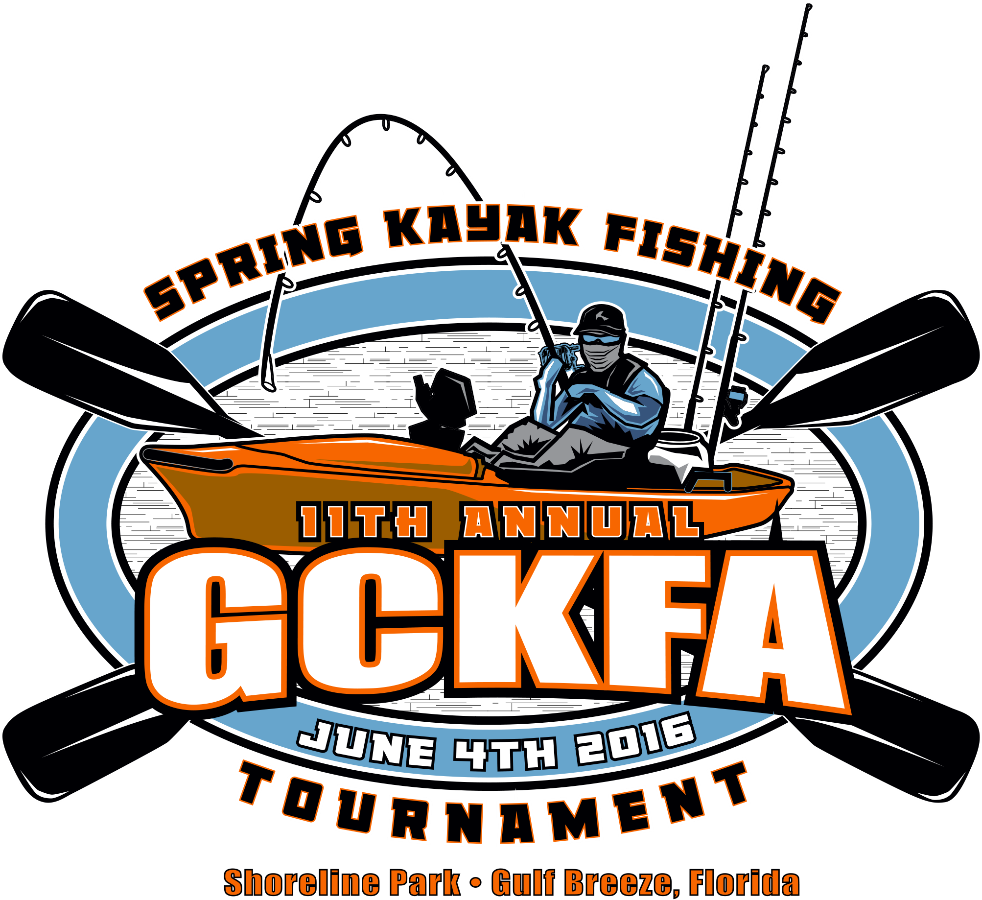 Kayak Fishing Logo - Logo Caiaque Fishing Png (2550x2047)