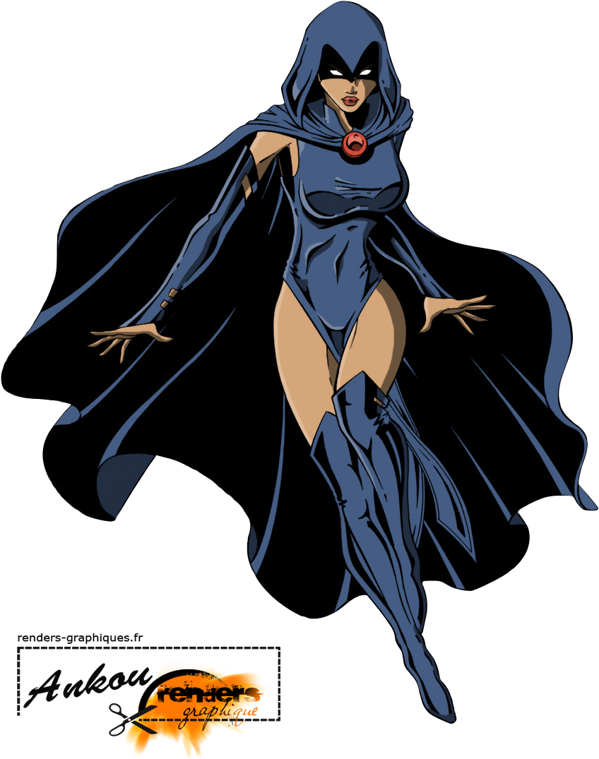 Render Dc Comics - Raven Dc Comics (900x1234)