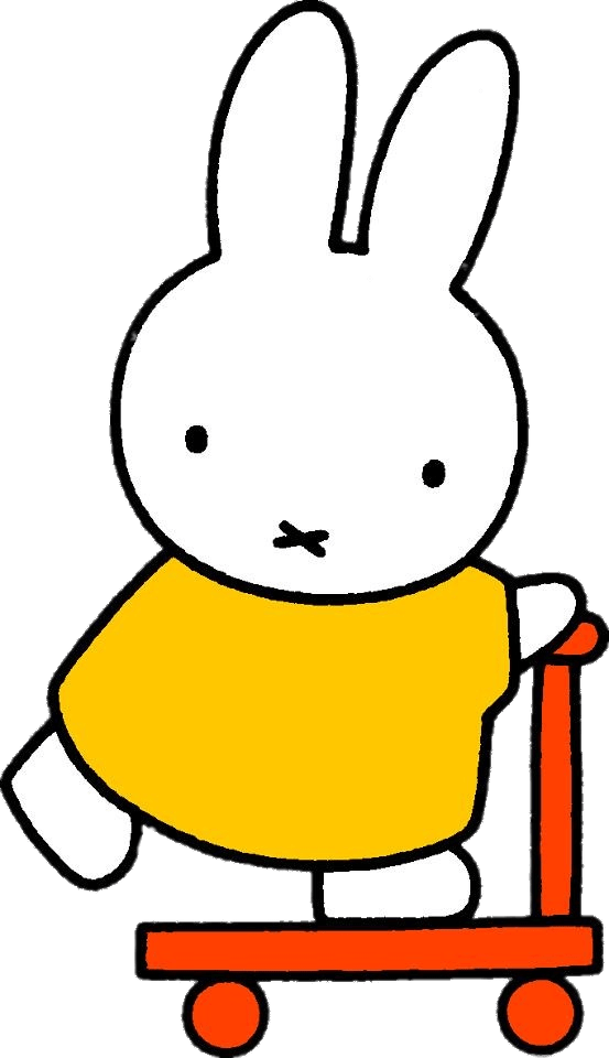 Miffy On Scooter Download In Png Format - Nijntje (553x960)