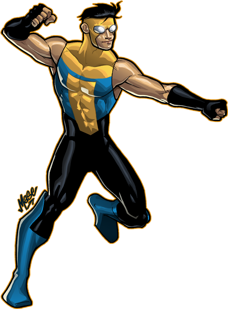 Superhero Booster Gold Invincible Comics Comic Book - Invincible Comic Png (800x1080)
