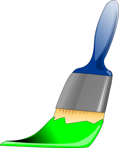 Paintbrushes For Your House Painting Need - Cartoon Paint Brush (402x500)