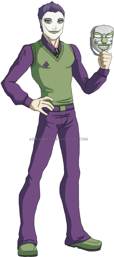 Dc Comics Oc - Dc Jester (400x900)