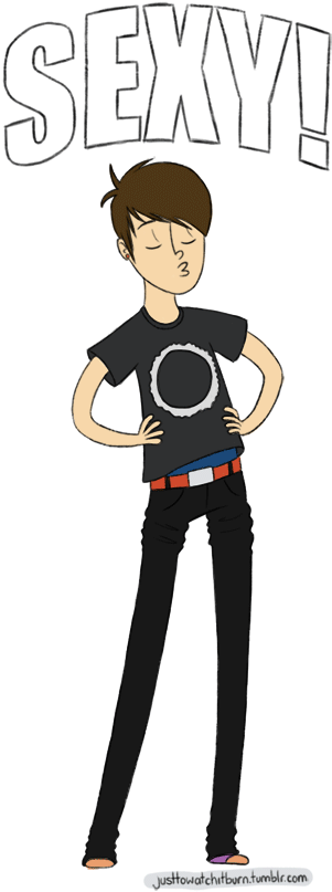 28 Collection Of Dan Howell Drawing Cartoon - Cartoon (390x848)