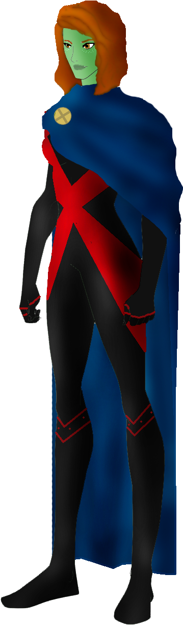 Dc Comics Miss Martian By - Wetsuit (498x1365)