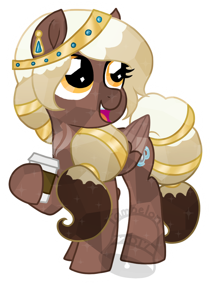 Tambelon, Coffee, Crystallized, Crystal Pony, Female, - Caffè Mocha (671x900)