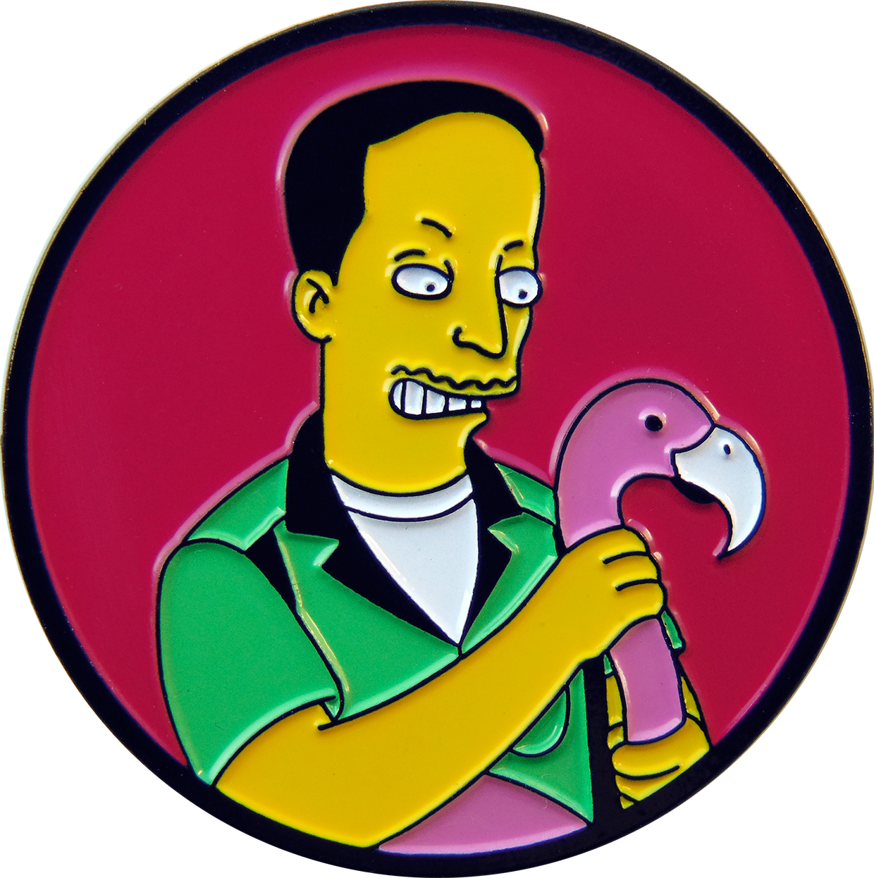 Image Of Pink Flamingos Pin - Flamingo (1240x1246)