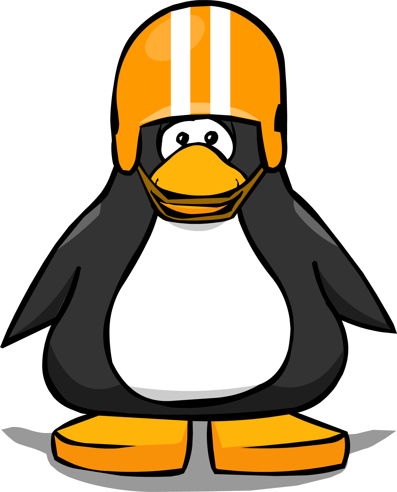 Football Helmet On A Player Card - Penguin With Football Helmet (1380x1710)