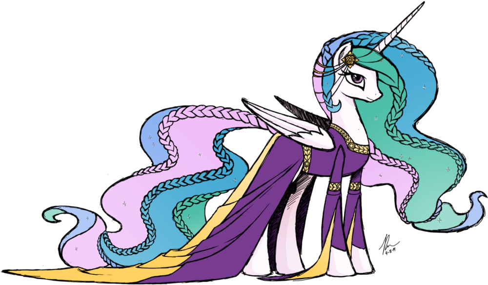 Medieval Celestia By Hexfloog - Medieval Mlp (1180x677)