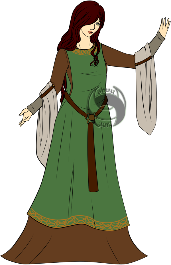 Adopt] Medieval Fantasy Maiden - Illustration (749x1109)