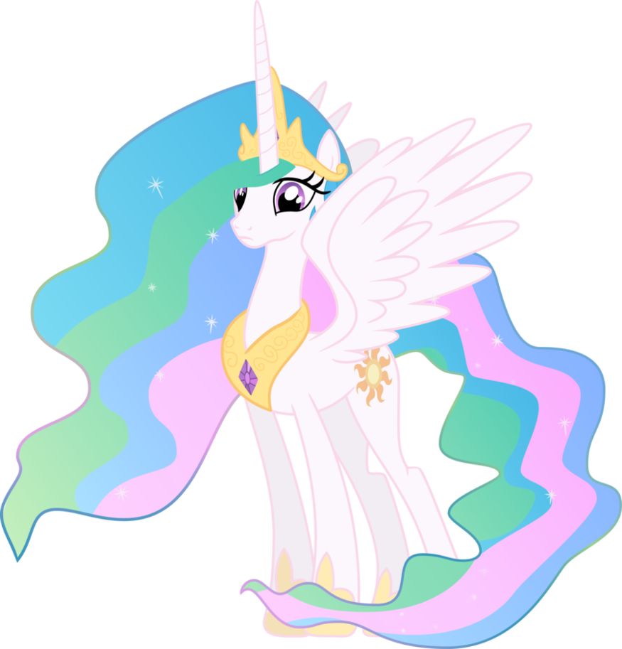 Pony Rainbow Dash Pinkie Pie Princess Celestia Applejack - Imagenes De Celestia Mlp (875x913)