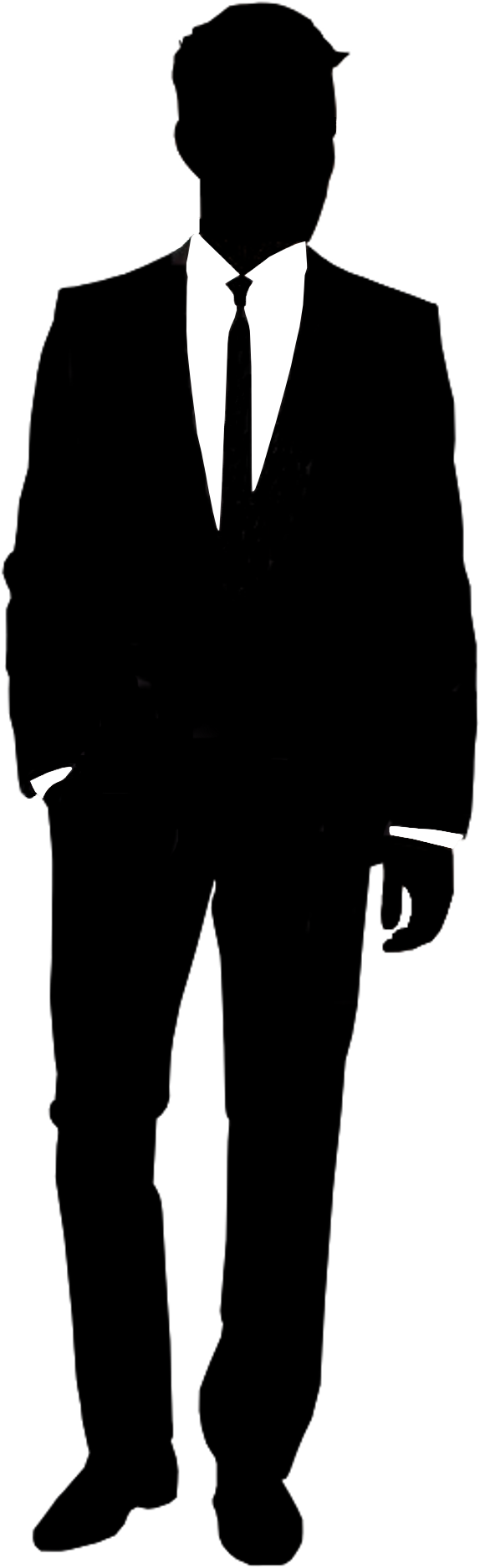 Suit Silhouette Shirt Informal Attire - Silhouette Suit (630x1920)