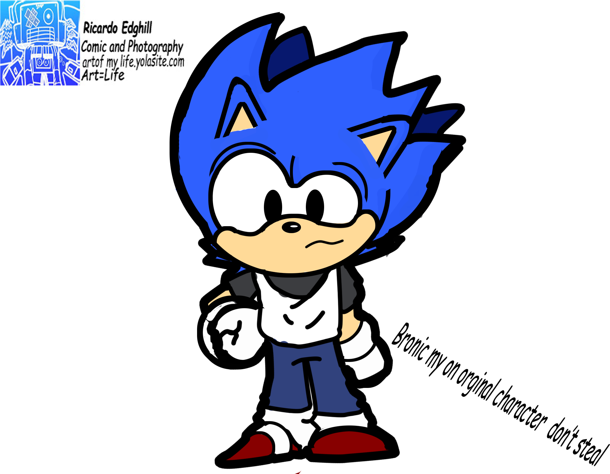 My Name Is Ricardo Edghill, I'm From Brooklyn, New - Cartoon (2187x1640)