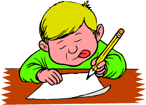 Writing A Letter Cartoon (490x351)