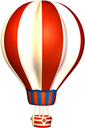 Hot Air Balloon - Medios De Transporte .png (313x500)