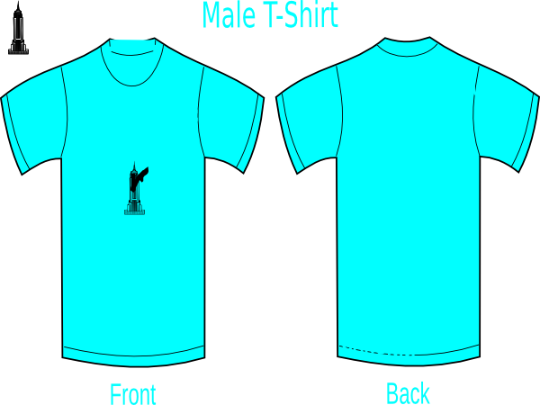 T Shirt Aqua Blue (600x450)