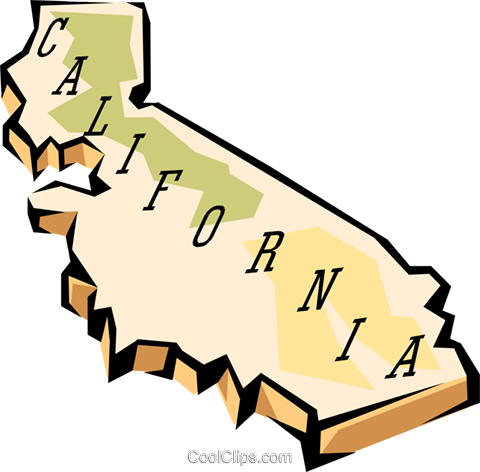 California State Map California River Map California - California Map Clip Art (480x472)