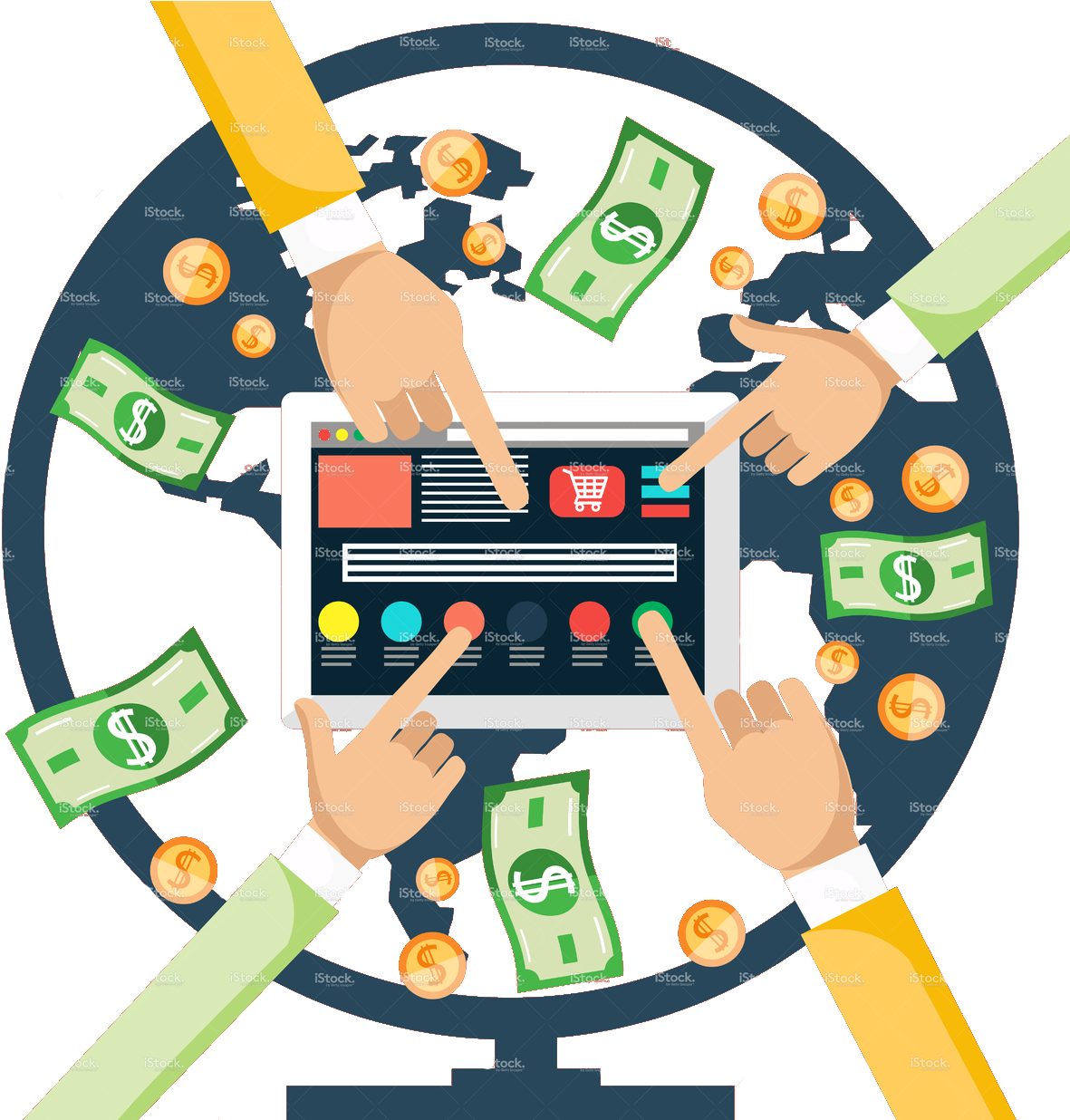Stock Illustration 73504057 Pay Per Click - Stock Illustration 73504057 Pay Per Click (1235x1235)