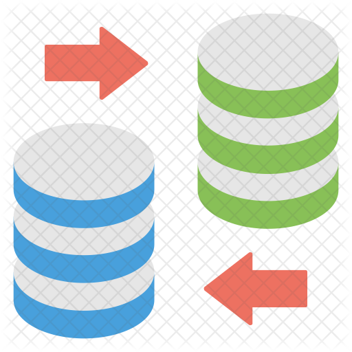 Database Transformation Icon - Server Migration Icon (512x512)