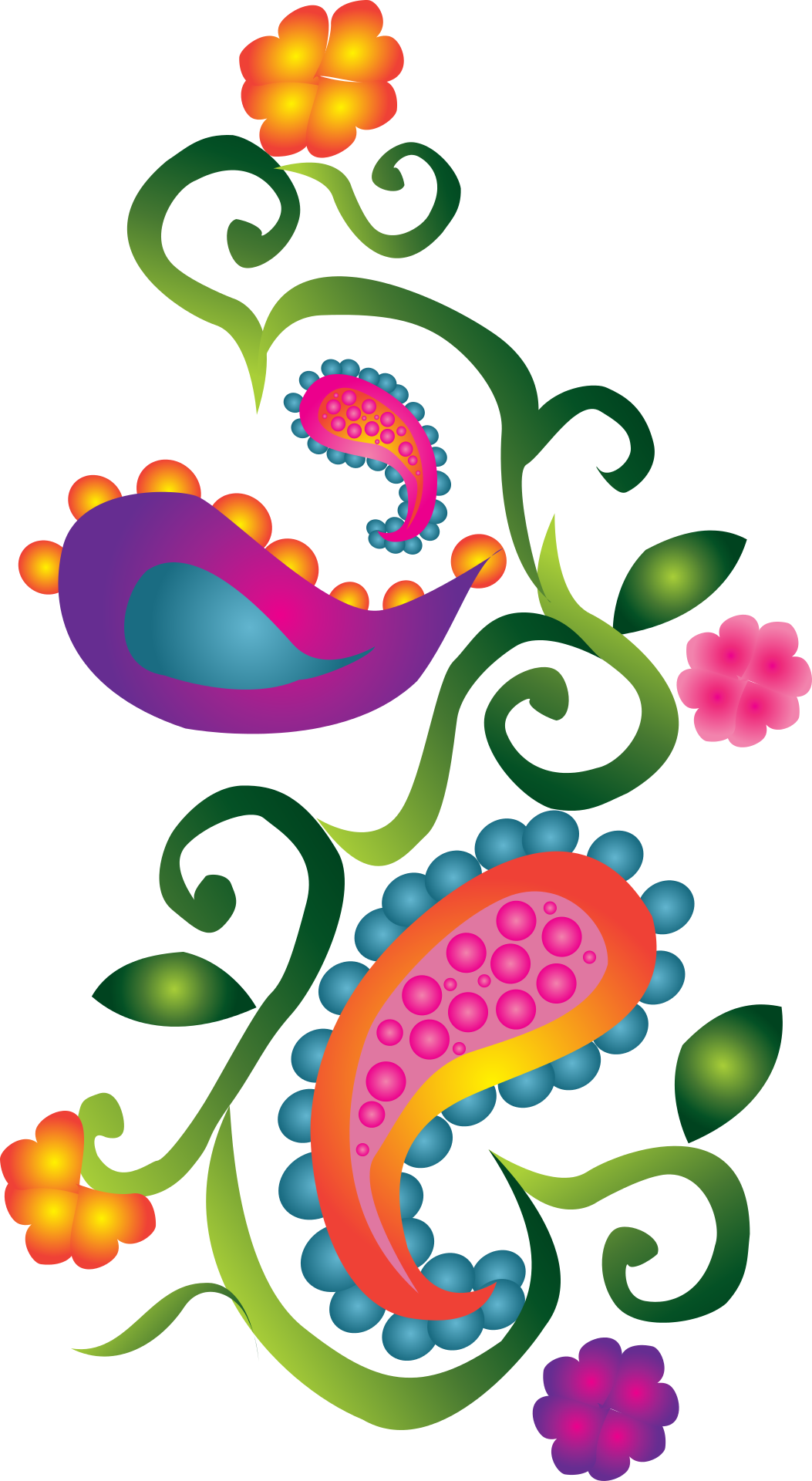 Paisley-1767525 - Paisley Colorful Design (1053x1920)
