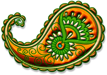 Here's A Paisley Design I Made Using Brl - Illustration (365x349)