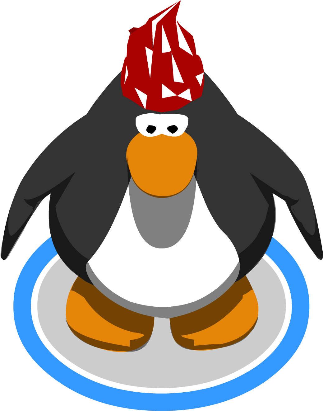Red Paisley Bandana112233 - Club Penguin 10th Anniversary Hat (1059x1370)