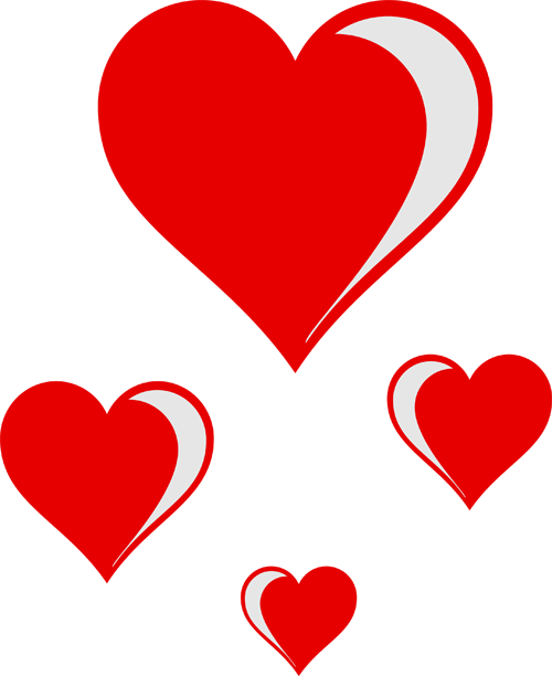 Heart Clipart Free Love And Romance Graphics Hearts - Hearts Clip Art Png (500x612)