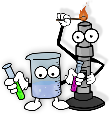Science - Science Bunsen Burner Cartoon (434x454)