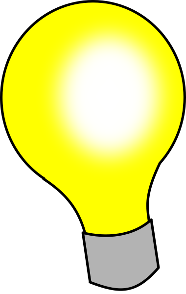Light Bulb Png Clip Arts - Cartoon Big Light Bulb (380x600)