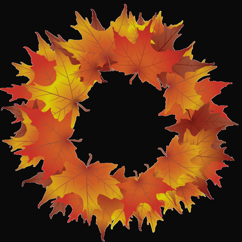 Free Wreath Clip Art Pictures Free Fall Wreath Clipart - Maple Leaf (1000x1000)