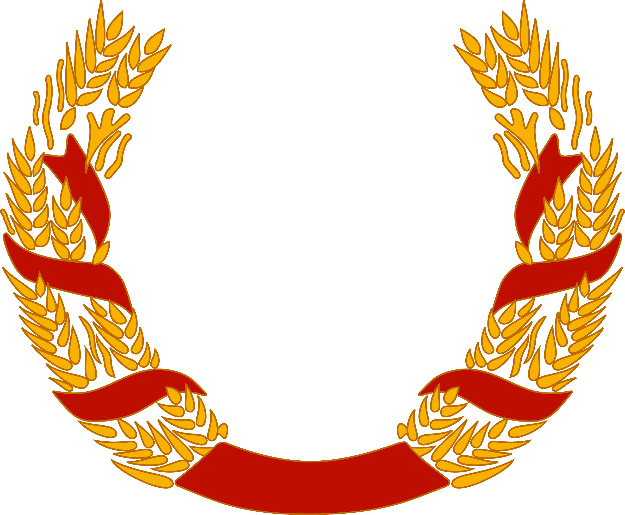 Wreath - Afghanistan Coat Of Arms (2400x1979)