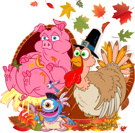 Great Selection Of Cartoon Thanksgiving By Cristopher - Great Selection Of Cartoon Thanksgiving By Cristopher (470x465)