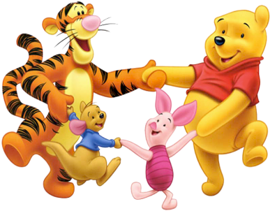 Tigger Winnie The Pooh Group Clipart Png Images - Winnie The Pooh And Friends Playing (400x309)