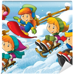 The Winter Fun Kids - Illustration (400x400)