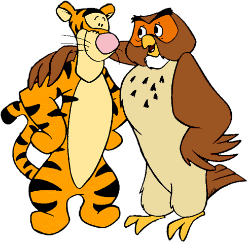 Winnie The Pooh And Friends - Eeyore Kanga Roo Tigger Rabbit Piglet Owl Winnie The (493x482)
