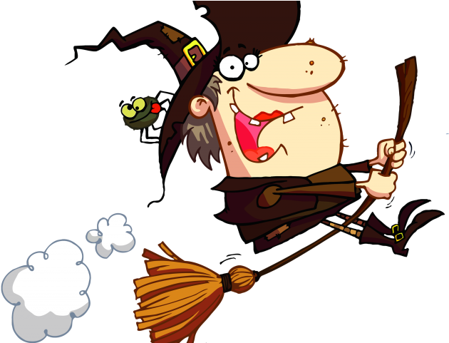 Drunk Witch Cliparts - Witch In A... Shower Curtain (640x480)