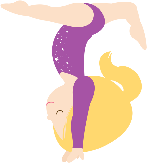Gymnast Girl Acrobatic Gymnastics Clip Art - Clip Art Gymnastics (900x900)