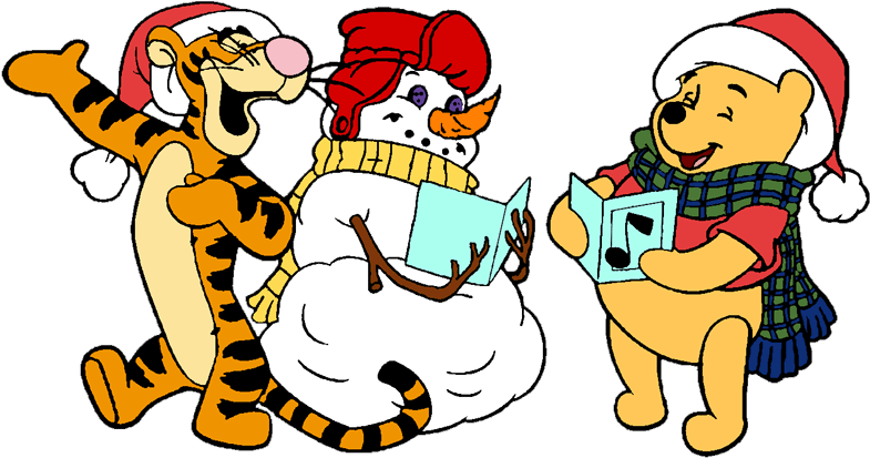 Winnie Pooh Christmas Clipart - Pooh And Friends Christmas (800x447)