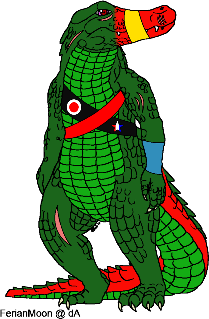 Arigator The Alligator By Kasanelover - Cartoon (734x1088)