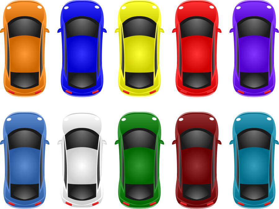 Clipart Car From Above - Car Clipart From Above (900x675)