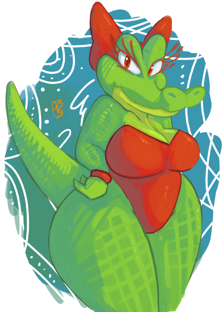 Crocodile By Actionbastardvgnblst Crocodile By Actionbastardvgnblst - First Funky Fighter Crocodile (774x1032)