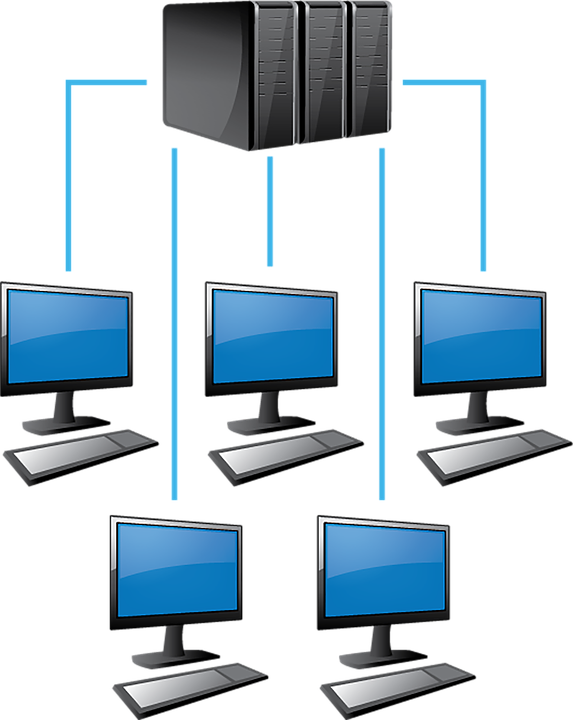 Computer Network Clipart 3, Buy Clip Art - Red De Computadoras Png (573x720)