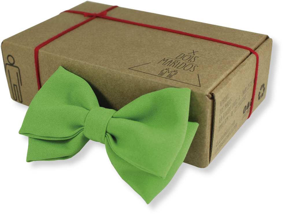 Gravata Borboleta Verde Lima Dois Maridos - Gift Wrapping (1042x1042)