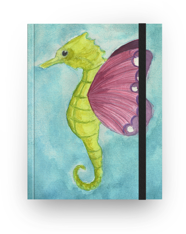 Caderno Cavalo Marinho De Ella Marquesna - Northern Seahorse (800x800)