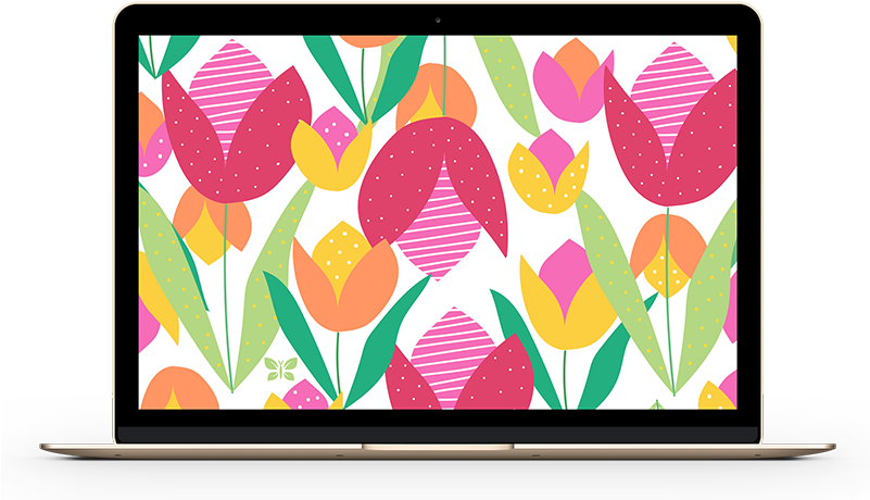 Tulips-desktop - Honest Company - Diapers, Tulips, Size 3 (800x497)