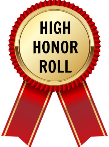 High Honor Roll - Certificate Ribbon Png (350x470)