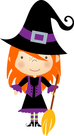 Halloween - Minus - Brujita Halloween Png (286x527)