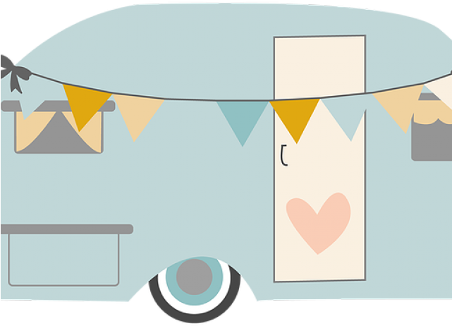 Camper Clipart Glamper - Glamper Clipart (640x480)