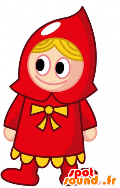Mascot Little Red Riding Hood - Girl (600x600)