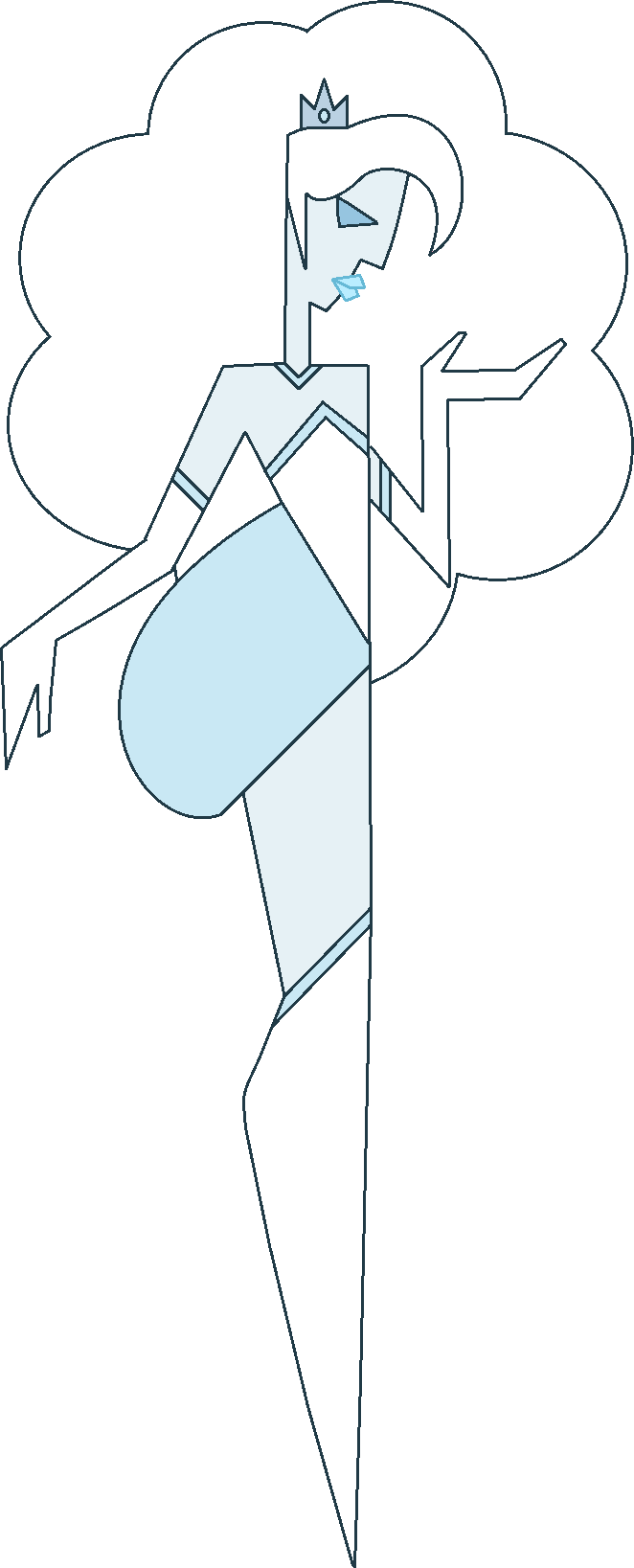 Princesscallyie Diamond Mural By Miss Dew Drop - Steven Universe White Ddiamond Mural (662x1637)